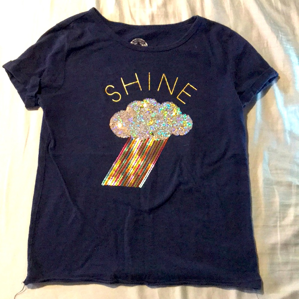 So Girls Sequin T-shirt 7/8